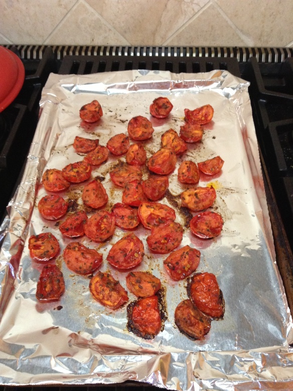 Garlic roasted tomatoes